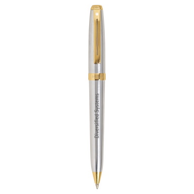 Sheaffer PRELUDE Brushed Chrome Gold Kugelschreiber BC1530